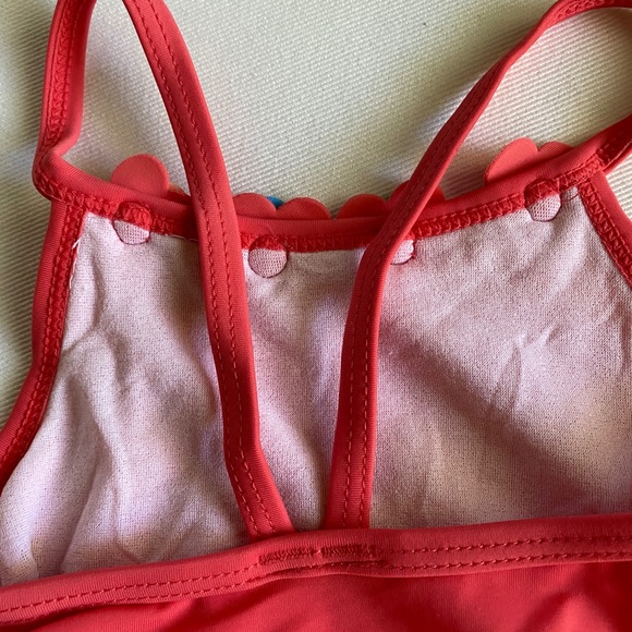 Girls Gymboree Ruffle Swimsuit with flower detail - Picture 6 of 9